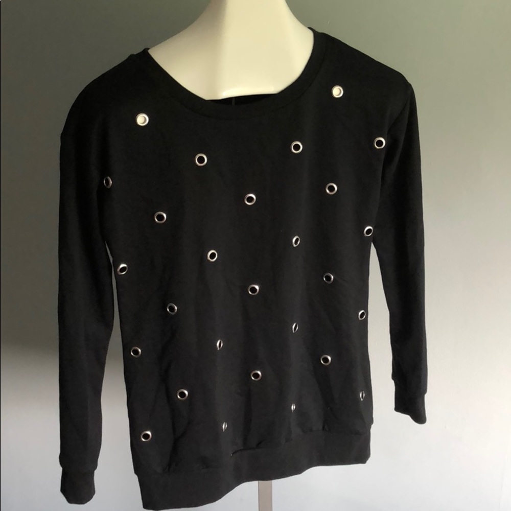 Black Ultra Flirt Grommet Hoodie brand new